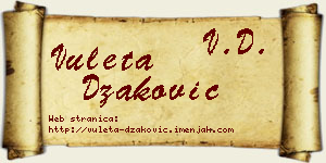 Vuleta Džaković vizit kartica